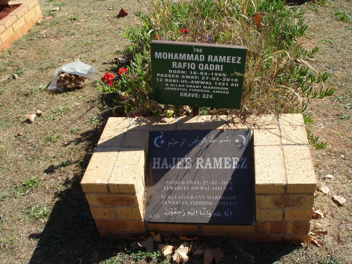 QADRI Mohammad Rameez Rafiq 1985-2010