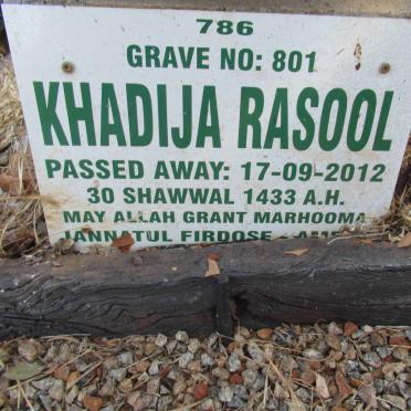 RASOOL Khadija -2012