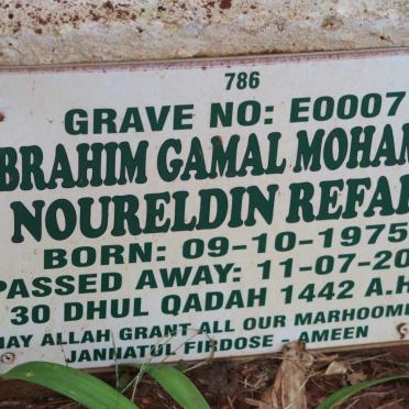 REFAIE Ibrahim Gamal Mohamed Noureldin 1975-2021