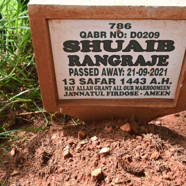 RANGRAJE Shuaib -2021