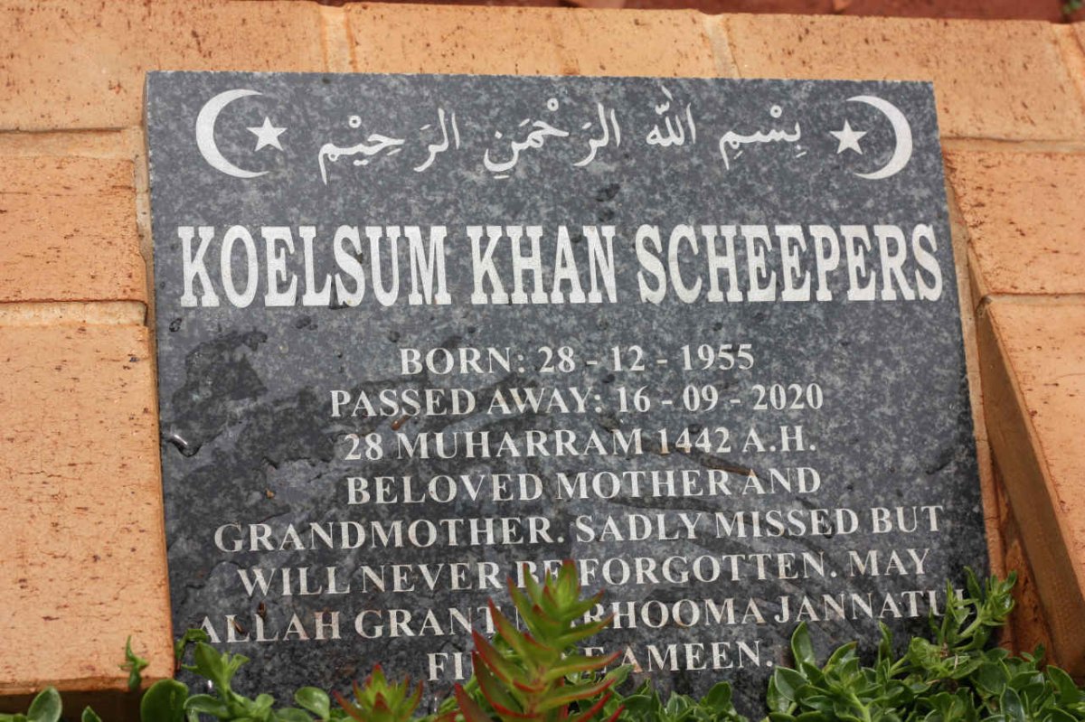 SCHEEPERS Koelsum Khan 1955-2020