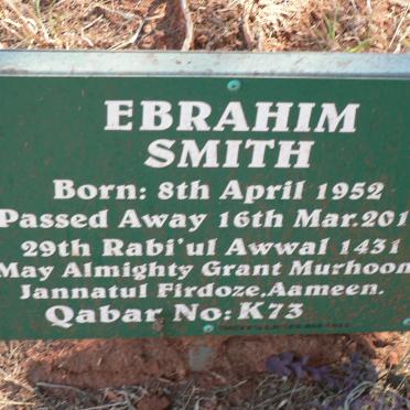 SMITH Ebrahim 1952-2010