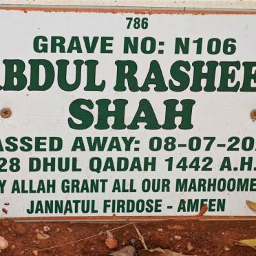 SHAH Abdul Rasheed -2021