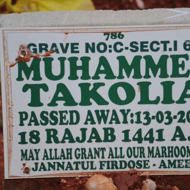 TAKOLIA Muhammed -2020