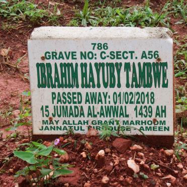 TAMBWE Ibrahim Hayuby -2018