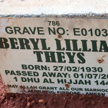 THEYS Beryl Lillian 1930-2022