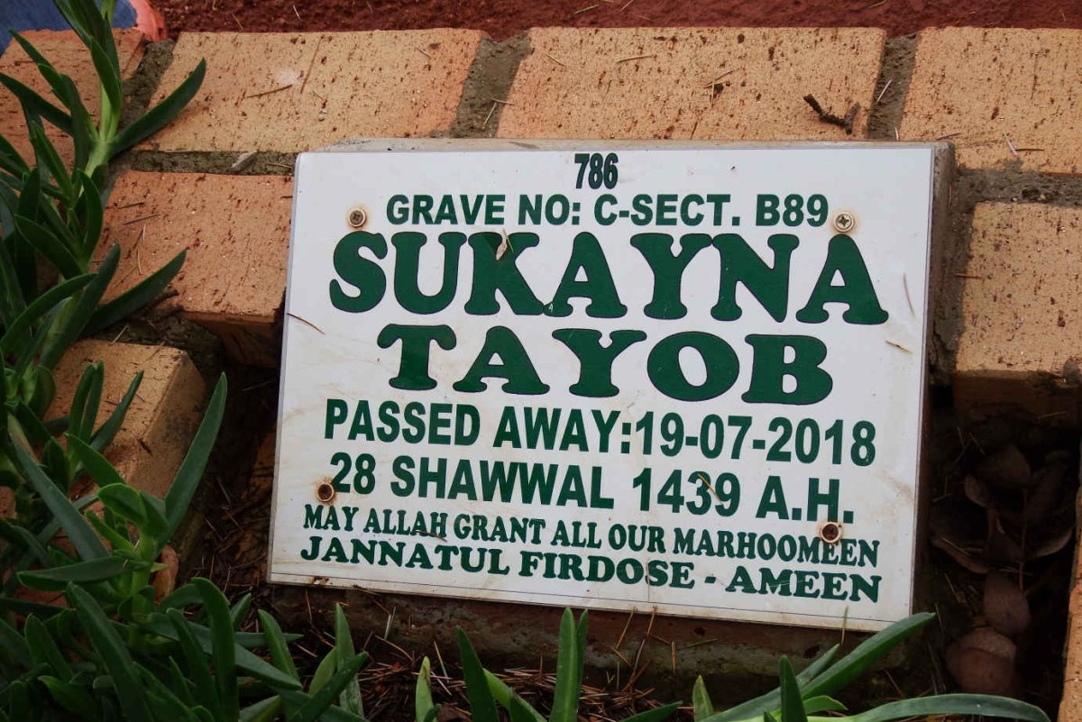 TAYOB Sukayna -2018