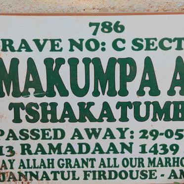 TSHAKATUMBA Makumpa Ali -2018