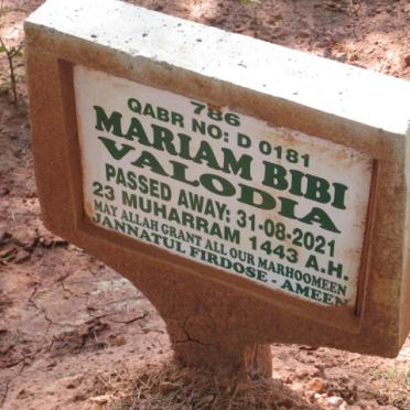 VALODIA Mariam Bibi -2021