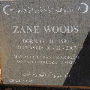 WOODS Zane 1990-2007