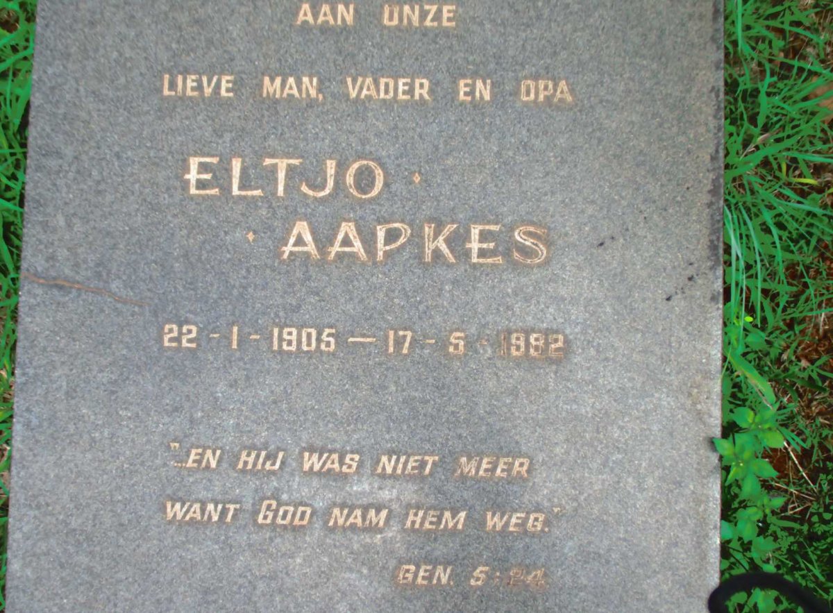 AAPKES Eltjo 1905-1982 &amp; Gesina Hendrina 1903-2001