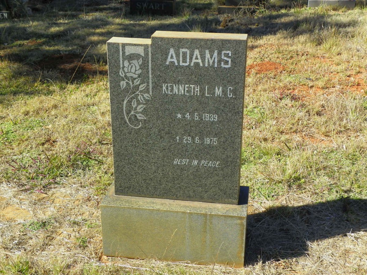 ADAMS Kenneth L.M.C. 1939-1975