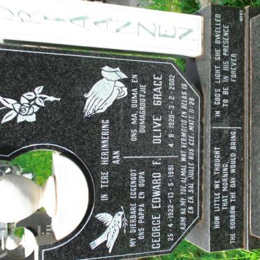 ADRIAANZEN George Edward F. 1922-1991 &amp; Olive Grace 1920-2002 :: ADRIAANZEN Edward John William 1946-2014