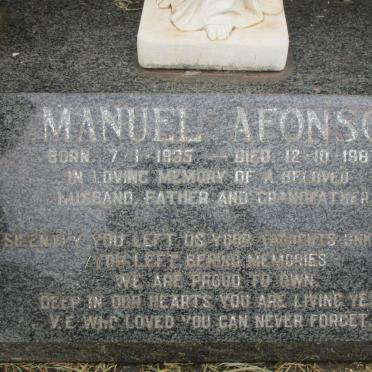AFONSO Manuel 1935-1987
