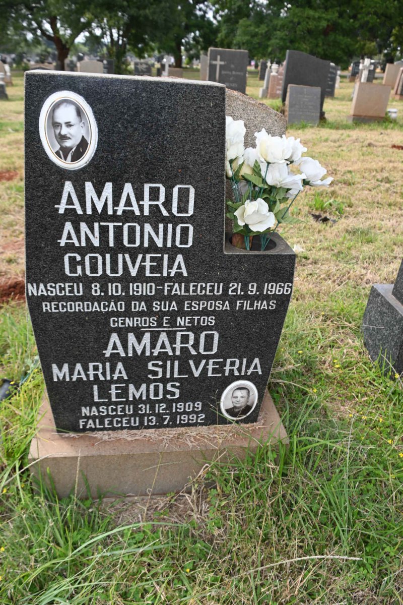 AMARO Antonio Gouveia 1910-1966 &amp; Maria Silveria Lemos 1909-1992
