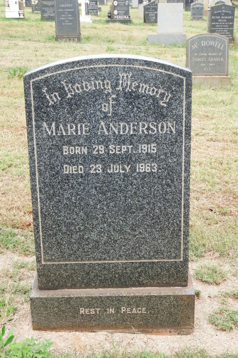 ANDERSON Marie 1915-1963