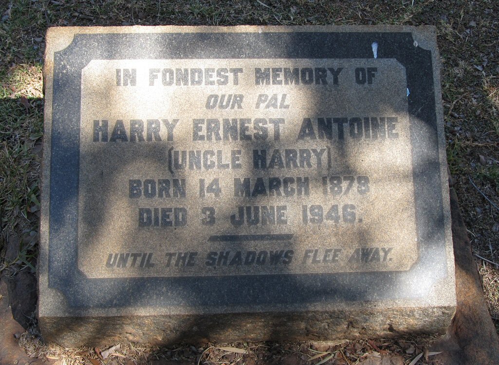 ANTOINE Harry Ernest 1878-1946