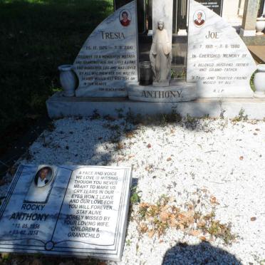 ANTHONY Joe 1921-1980 &amp; Tresia 1926-2010 :: ANTHONY Rocky 1956-2014