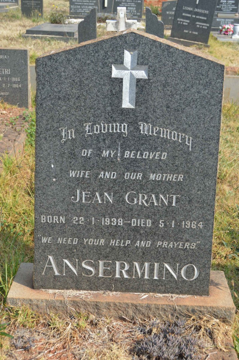 ANSERMINO Jean Grant 1938-1964