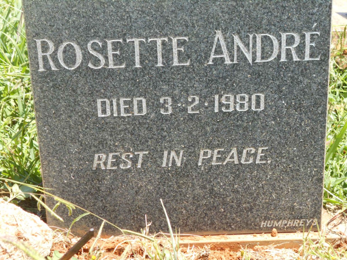 ANDRE Rosette -1980
