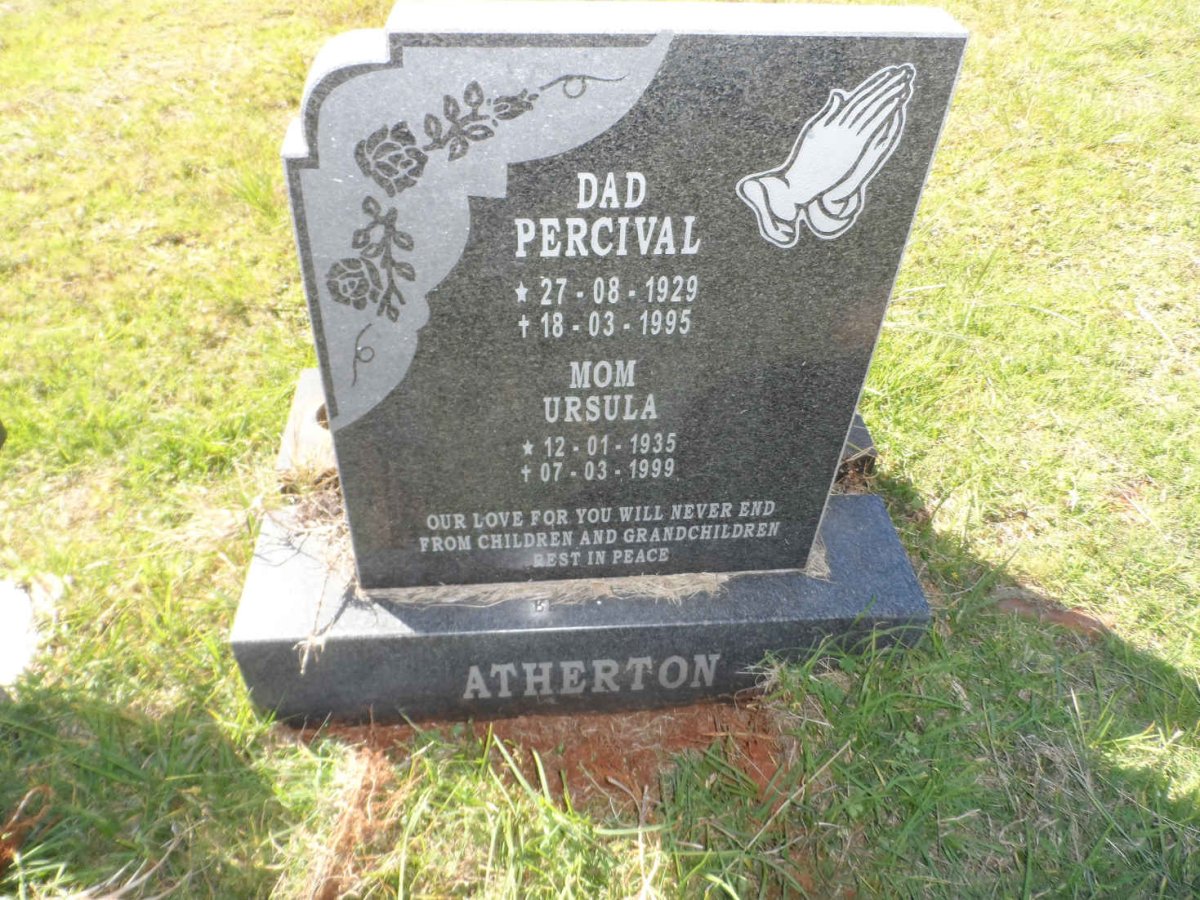 ATHERTON Percival 1929-1995 &amp; Ursala 1935-1999