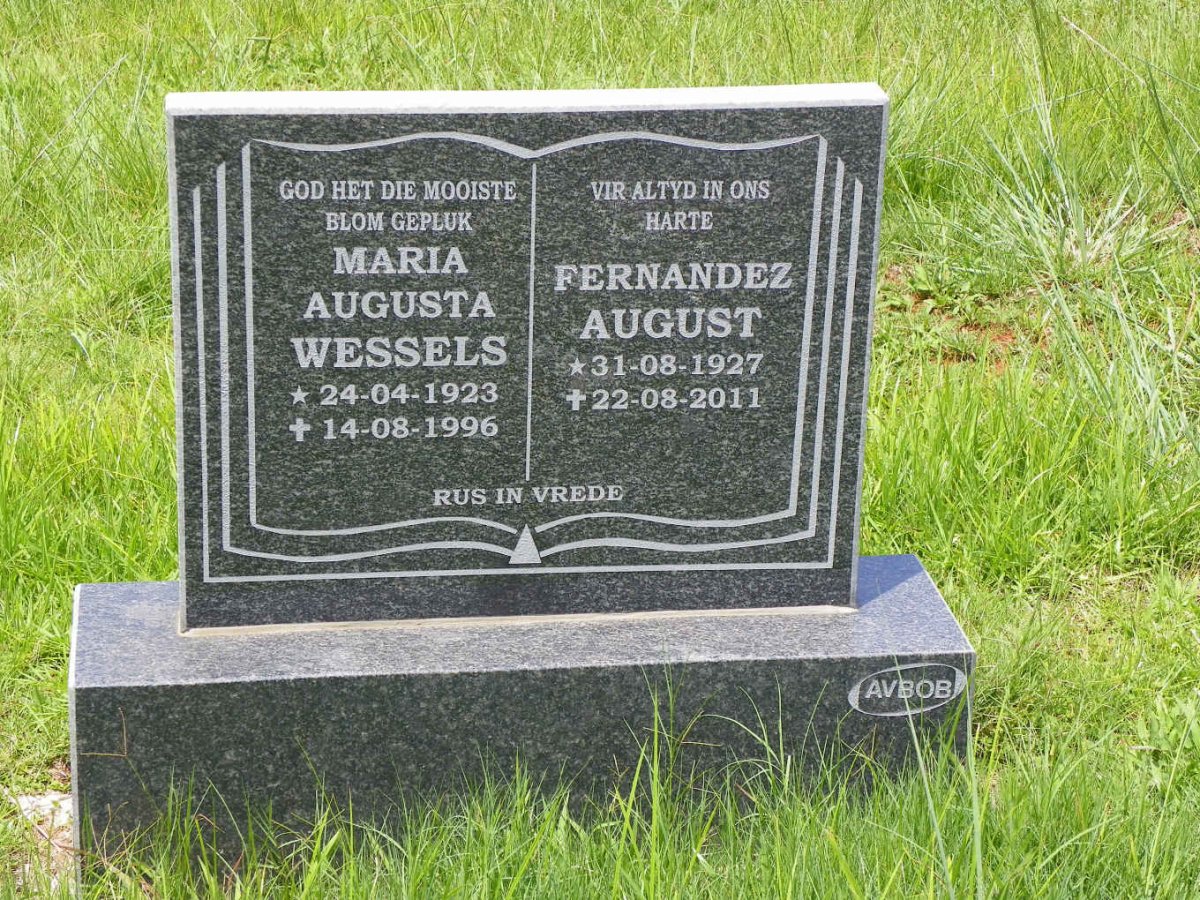 AUGUST Fernandez 1927-2011 :: WESSELS Maria Augusta 1923-1996