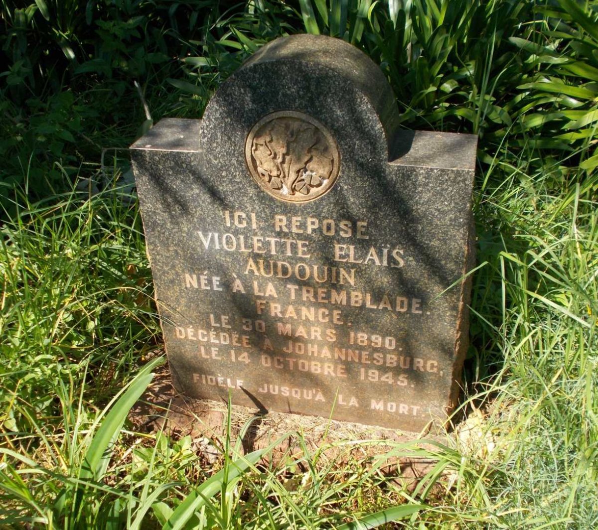 AUDOUIN Violette Elaїs 1890-1945