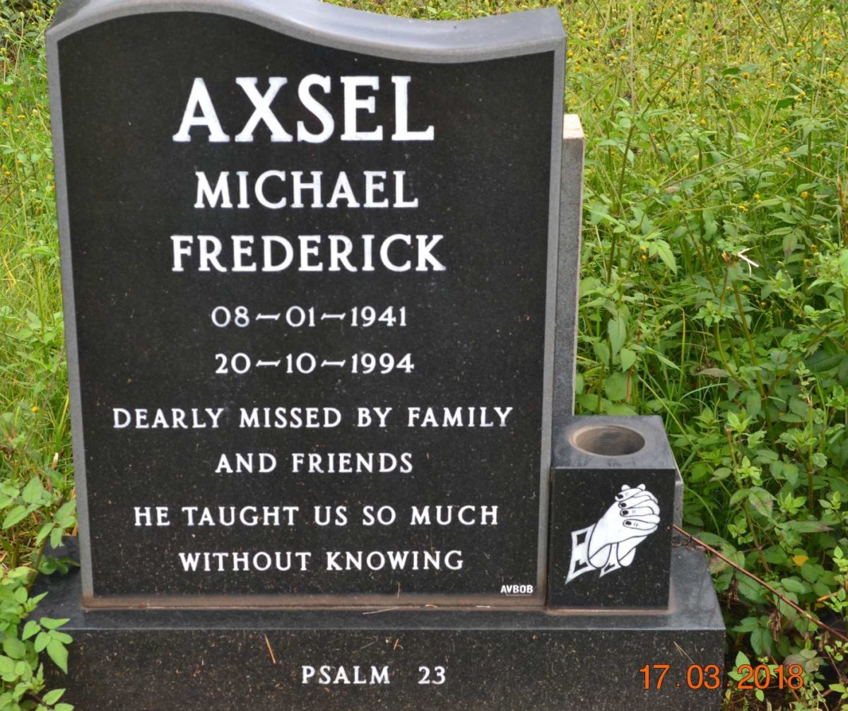 AXSEL Michael Frederick 1941-1994