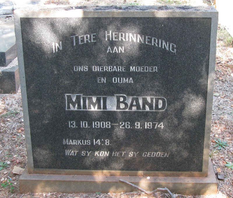 BAND Mimi 1908-1974