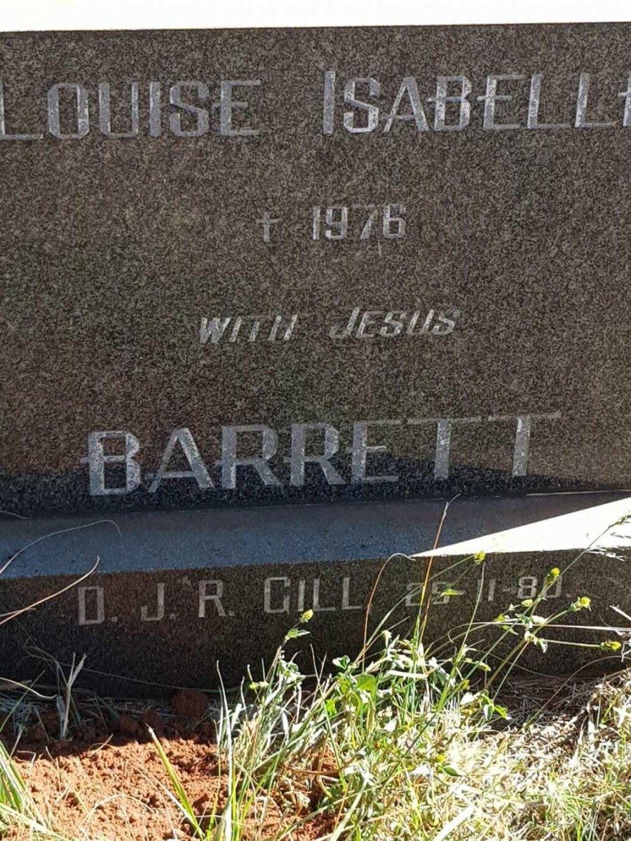 BARRETT Louise Isabella -1976 :: GILL D.J.R. -1980