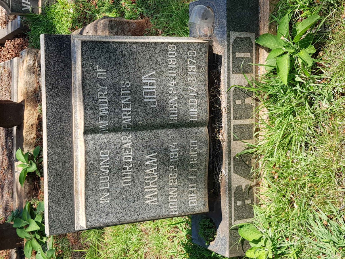 BAIRD John 1909-1973 &amp; Miriam 1914-1960