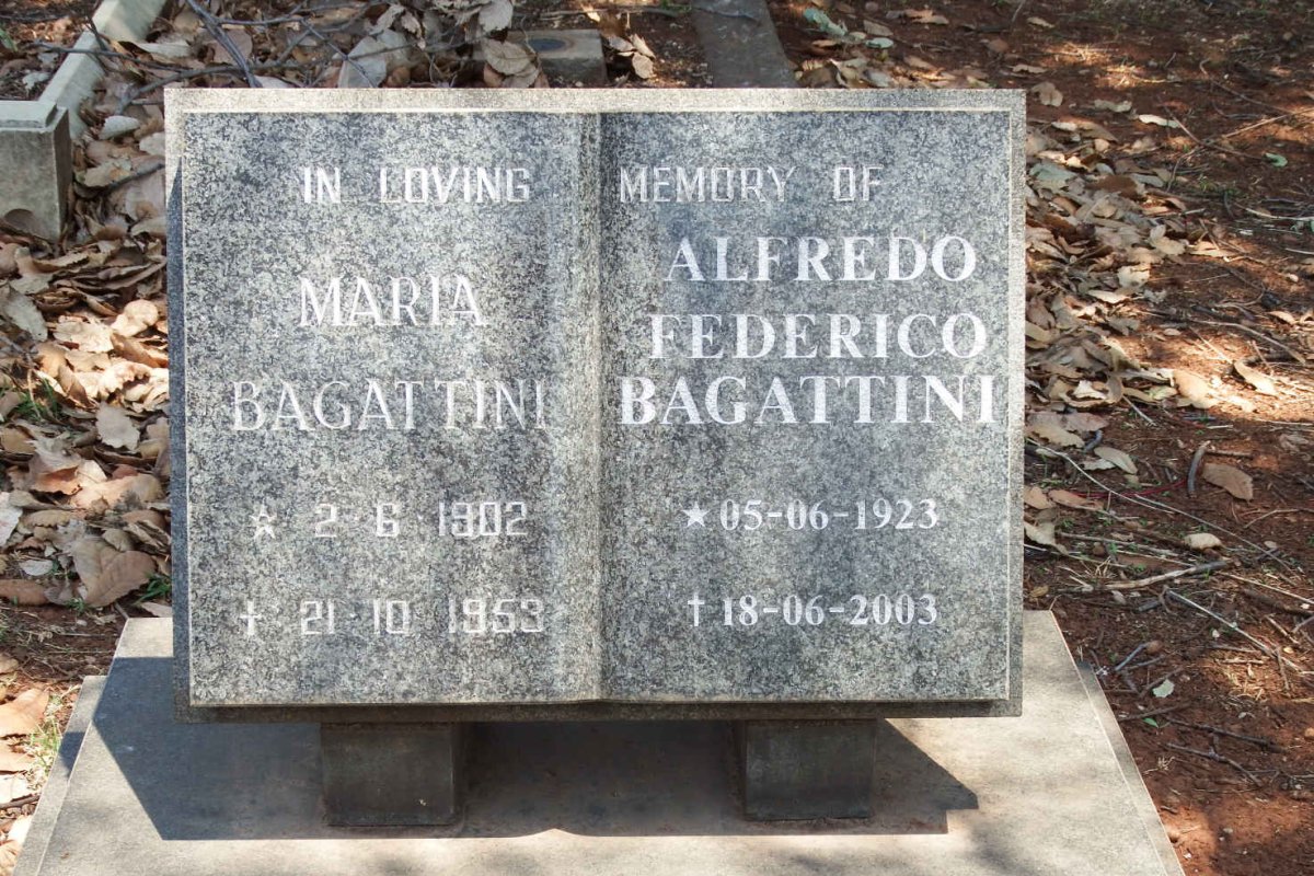 BAGATTINI Maria 1902-1953 :: BAGATTINI Alfredo Federico 1923-2003