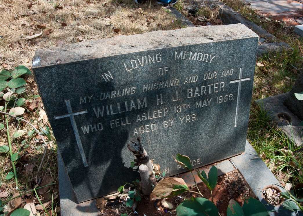 BARTER Willam H.J. -1958