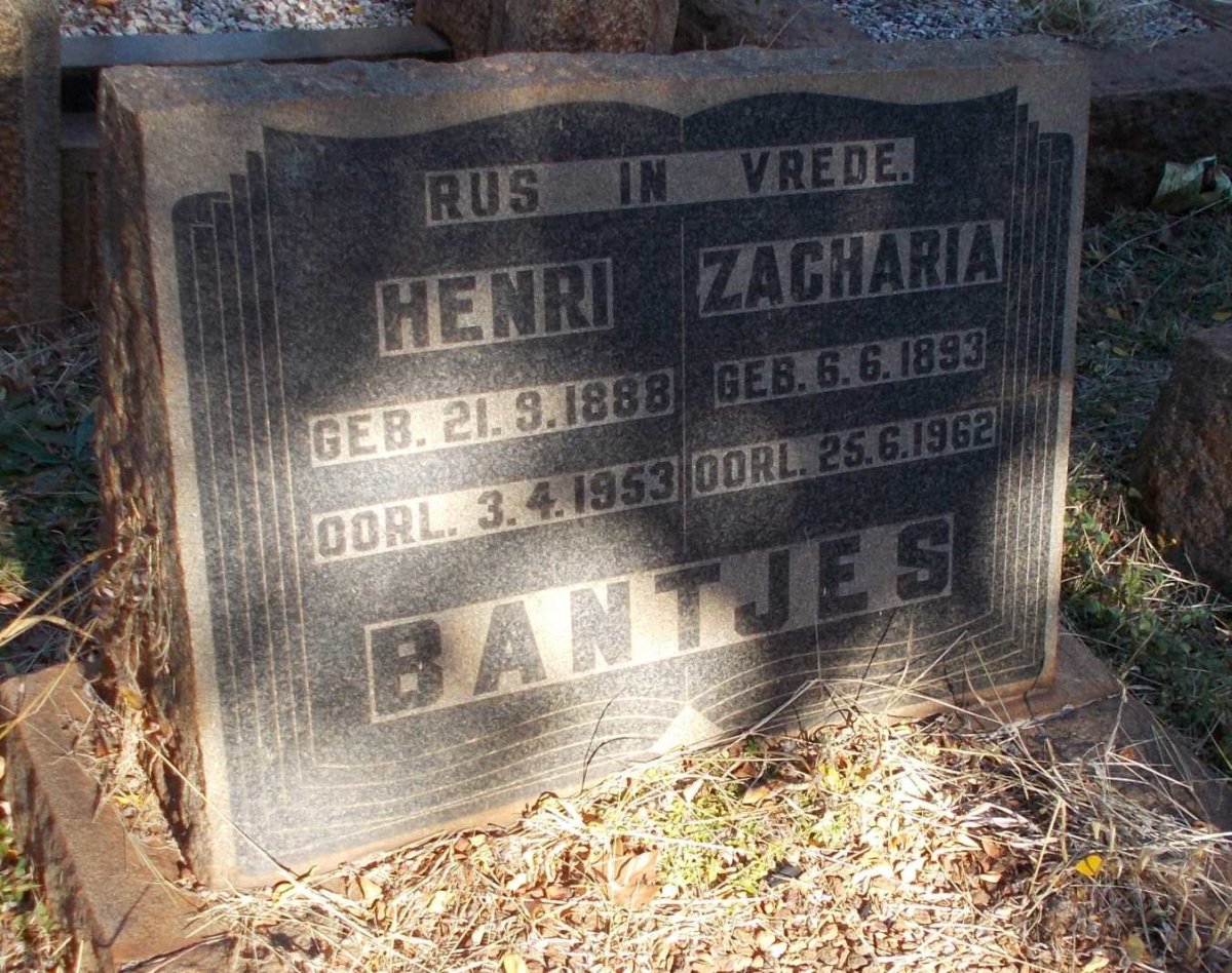 BANTJES Henri 1888-1953 &amp; Zacharia 1893-1962