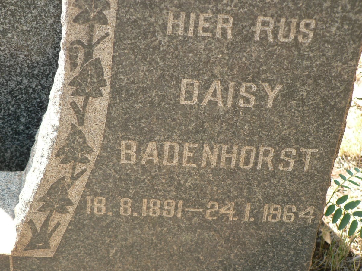 BADENHORST Daisy 1891-1964