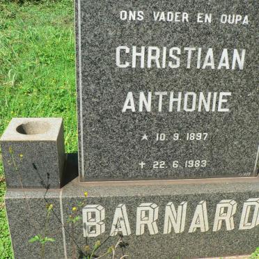 BARNARD Christiaan Anthonie 1897-1983