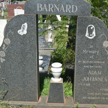 BARNARD Adam Johannes 1938-1982