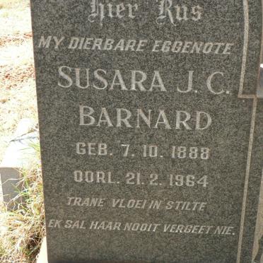 BARNARD Susara J.C. 1888-1964