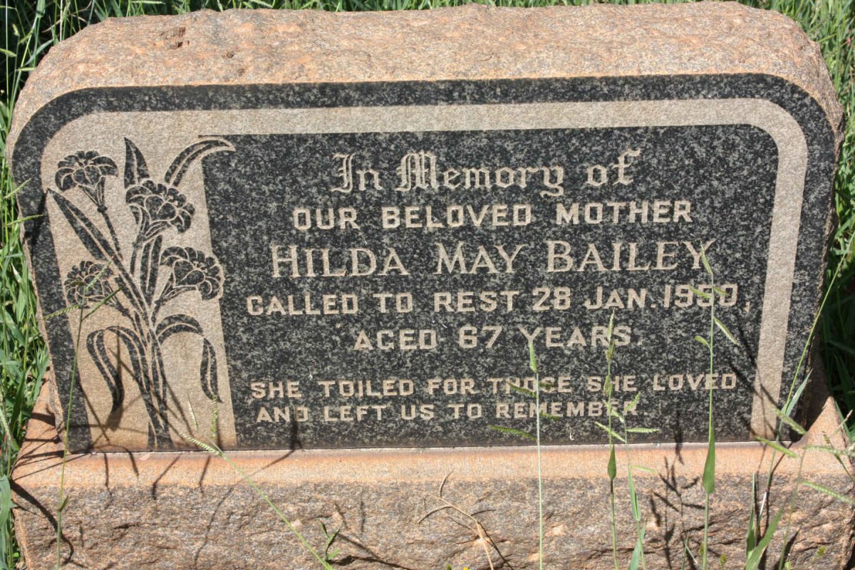 BAILEY Hilda May -1950
