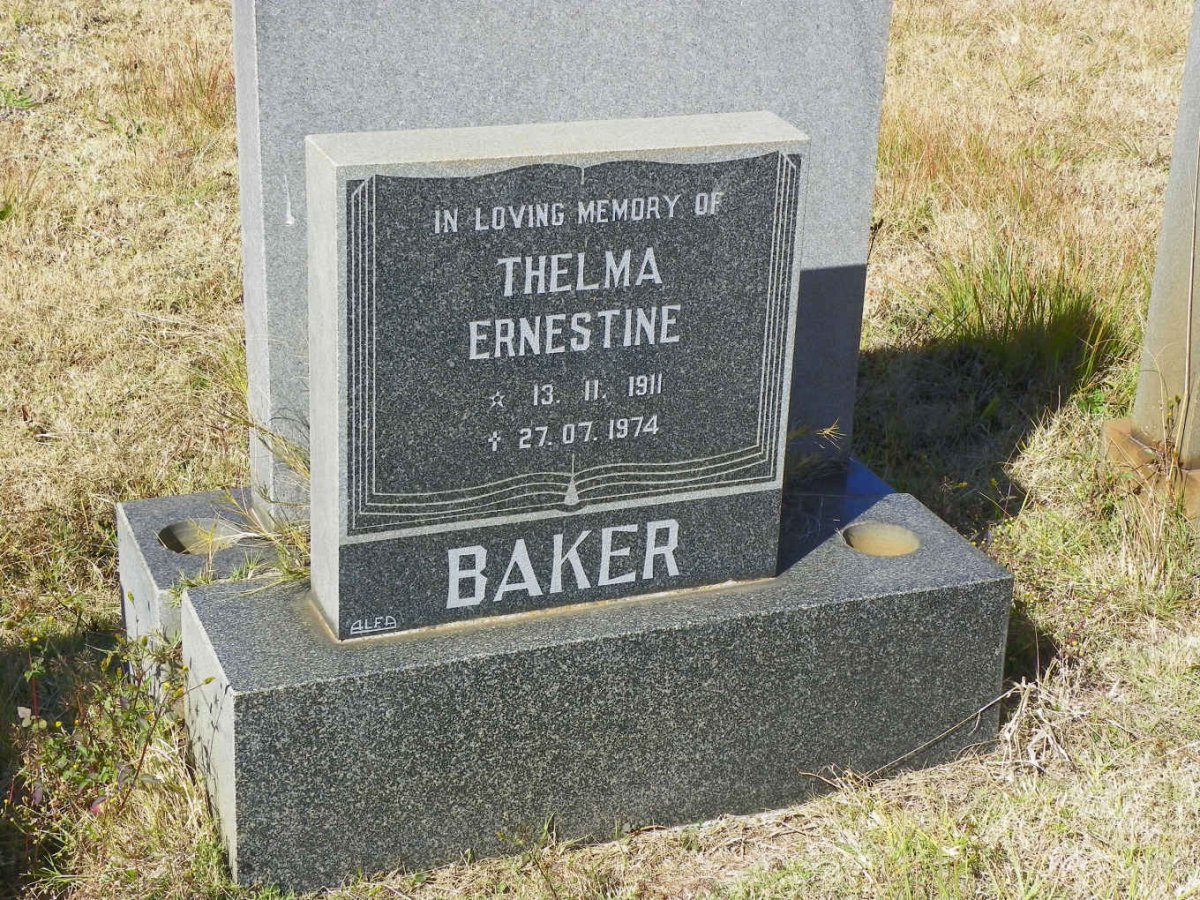BAKER Thelma Ernestine 1911-1974