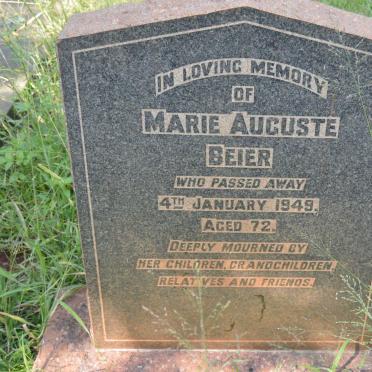 BEIER Marie Auguste -1949