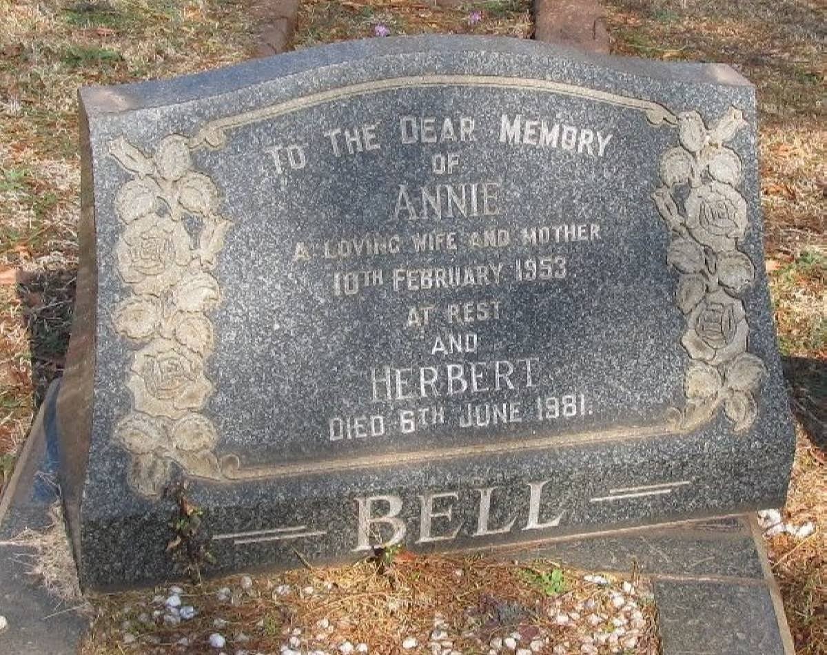 BELL Herbert -1981 &amp; Annie -1953
