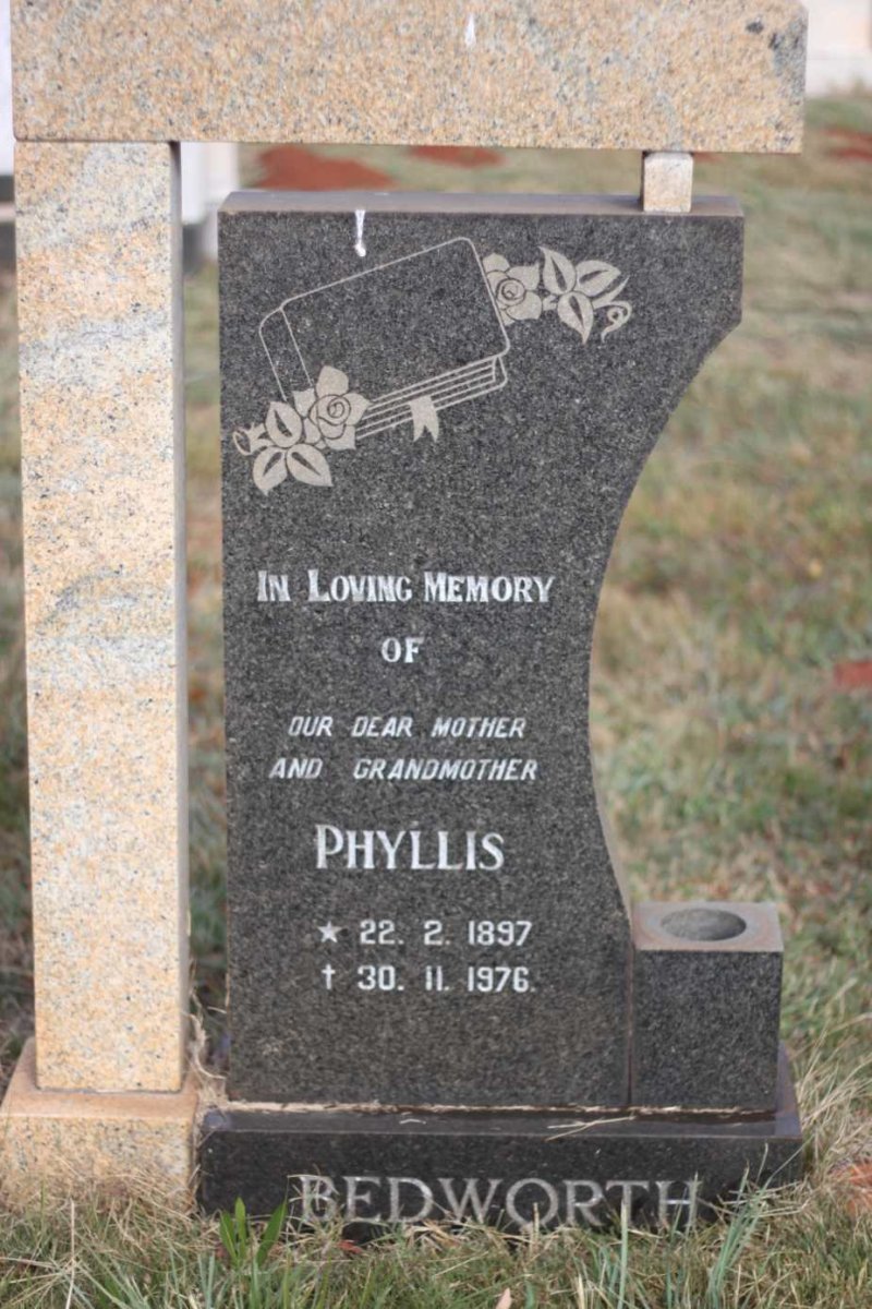 BEDWORTH Phyllis 1897-1976