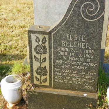 BELCHER Elsie 1899-1965