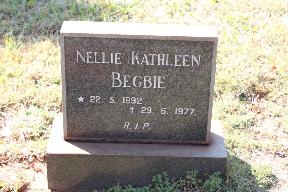 BEGBIE Nellie Kathleen 1892-1977