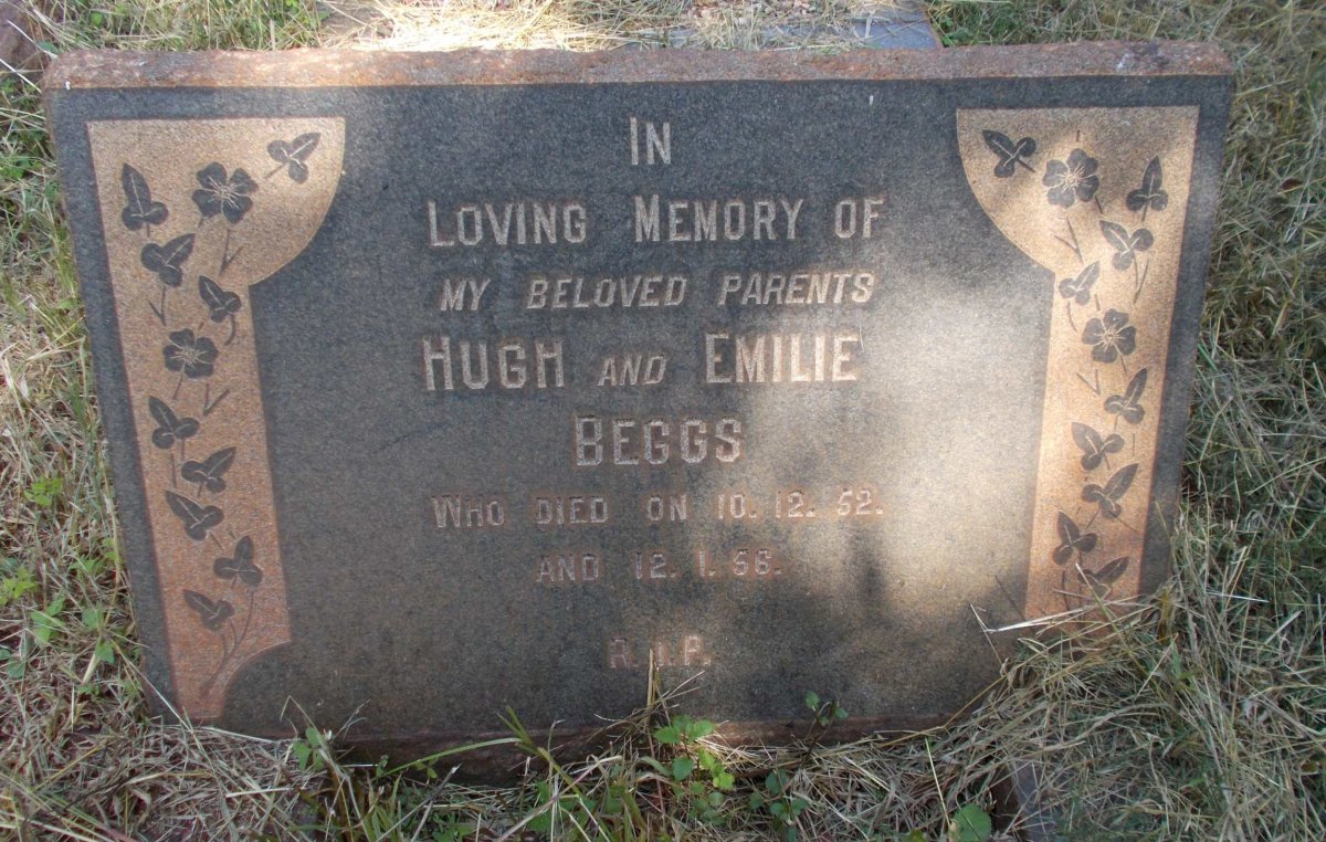 BEGGS Hugh -1952 &amp; Emilie -1956