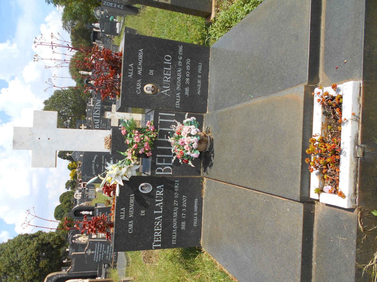 BELLETTI Aurelio 1916-1970 &amp; Teresa Laura 1921-2007