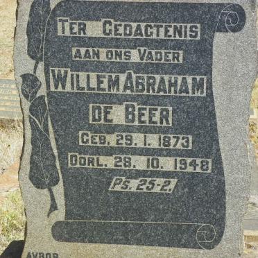 BEER Willem Abraham, de 1873-1948