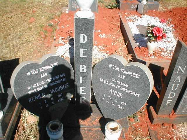 BEER Renier Jacobus, de 1917-1990 &amp; Annie 1917-1997