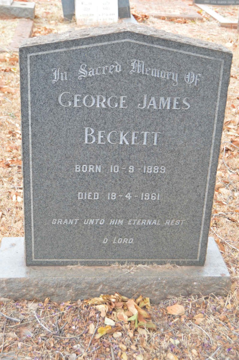 BECKETT George James 1889-1961